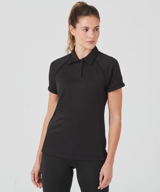 Finden & Hales Women's piped performance polo