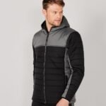 & Hales Hooded contrast padded jacket - Jackets | Xcel UK