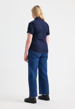 Uneek Clothing UC704 Ladies Pinpoint Oxford Half Sleeve Shirt