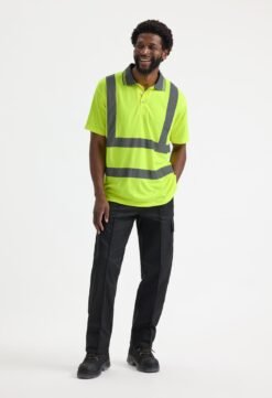 Uneek Clothing UC808 Hi Vis Short Sleeve Polo Shirt