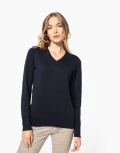 Kariban Ladies’ v-neck jumper