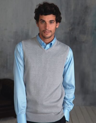 Kariban Men's sleeveless v-neck jumper