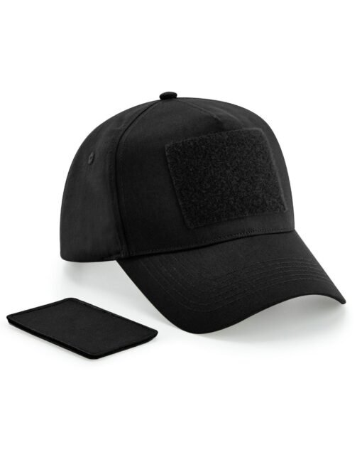 B638 Beechfield  Removable Patch 5 Panel Cap HEADWEAR