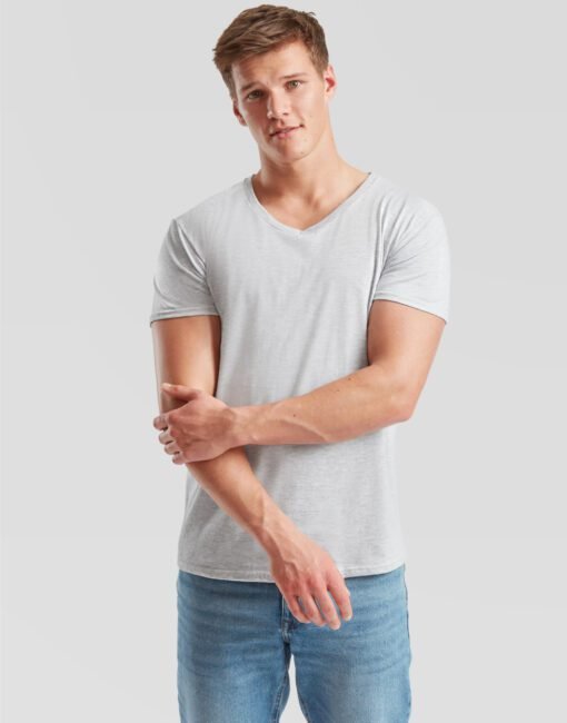 61442 Fruit Of The Loom Men's Iconic 150 V-Neck T-Shirts