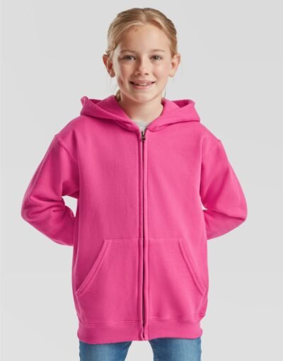 Fruit Of The Loom Kid's Classic Hooded Sweat Jacket - Sweatshirt | Xcel UK