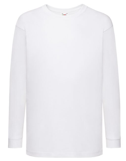 61007 Fruit Of The Loom Kid's Valueweight L/S T-Shirts