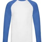 Fruit Of The Loom Men's Valueweight L/Sleeve Baseball T - T-Shirt | Xcel UK