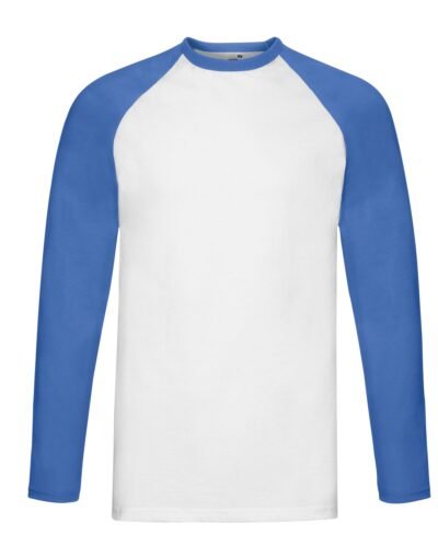 Fruit Of The Loom Men's Valueweight L/Sleeve Baseball T - T-Shirt | Xcel UK