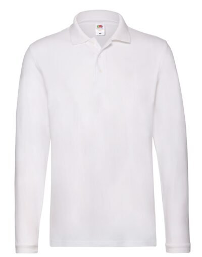 Fruit Of The Loom Men's Premium L/S Polo - Polo Shirt | Xcel UK