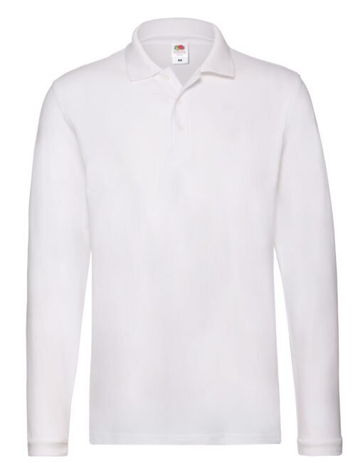63310 Fruit Of The Loom Men's Premium L/S Polo Polo Shirts