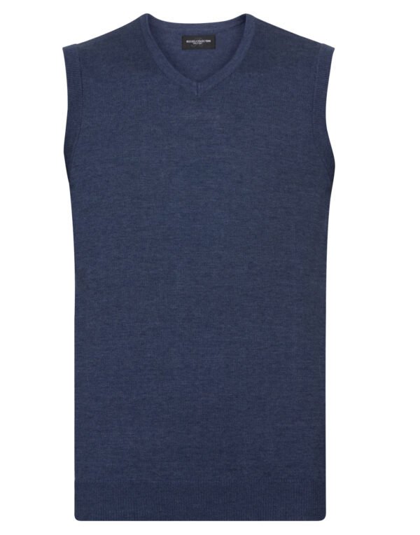 716M Russell Collection V-Neck Sleeveless Knitted Pullover Corporate Wear