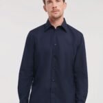 Russell Collection Men's L/Sleeve Polycotton Shirt - Corporate Wear | Xcel UK