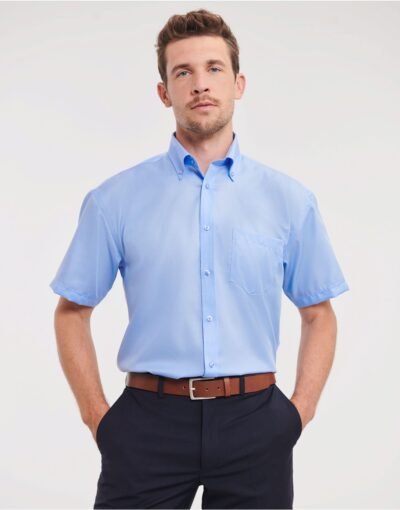 Russell Collection Men's S/Sleeve Non-Iron Shirt - Corporate Wear | Xcel UK