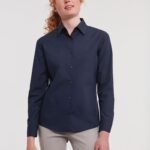 Russell Collection Ladies' L/Sleeve Polycotton Shirt - Corporate Wear | Xcel UK