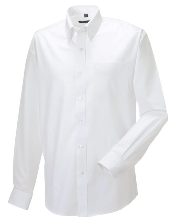 Russell Collection Men's L/Sleeve Oxford Shirt - Corporate Wear | Xcel UK