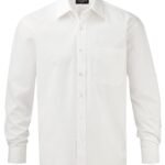 Russell Collection Men's L/Sleeve Poplin Shirt - Corporate Wear | Xcel UK