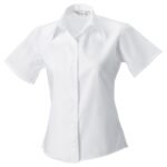 Russell Collection Ladies' S/Sleeve Tailored Non-Iron Shirt - Corporate Wear | Xcel UK