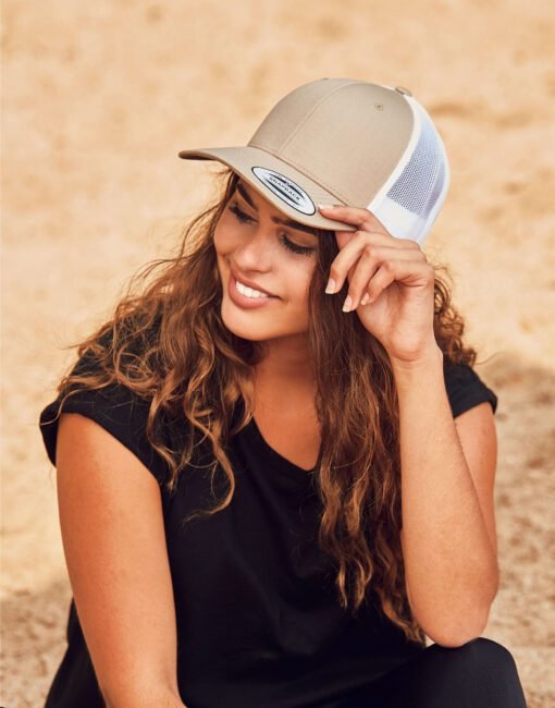 6606T Flexfit Retro Trucker Two Tone Cap CAPS & HATS