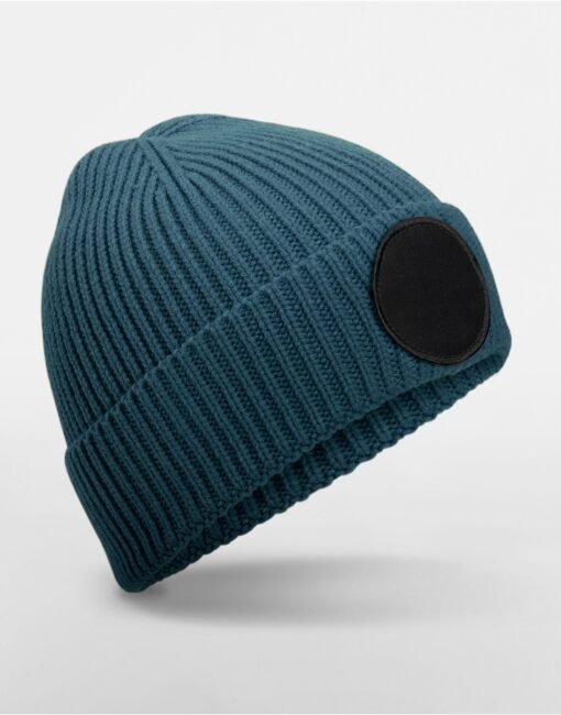 B332R Beechfield  Circular Fashion Patch Beanie HEADWEAR