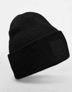 B336R Beechfield  Deep Cuffed Tonal Patch Beanie HEADWEAR