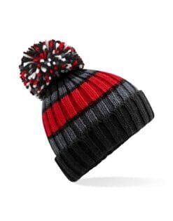 B392 Beechfield  Hygge Striped Beanie HEADWEAR