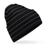 Beechfield Original Deep Cuffed Striped Beanie HEADWEAR - Beanie Hat | Xcel UK