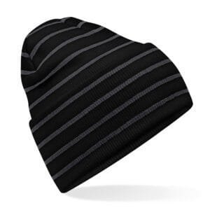 Beechfield Original Deep Cuffed Striped Beanie HEADWEAR