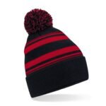 Beechfield Striped Fan Beanie HEADWEAR - Beanie Hat | Xcel UK