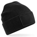 Beechfield Removable Patch Thinsuateâ„¢ Beanie HEADWEAR - Beanie Hat | Xcel UK