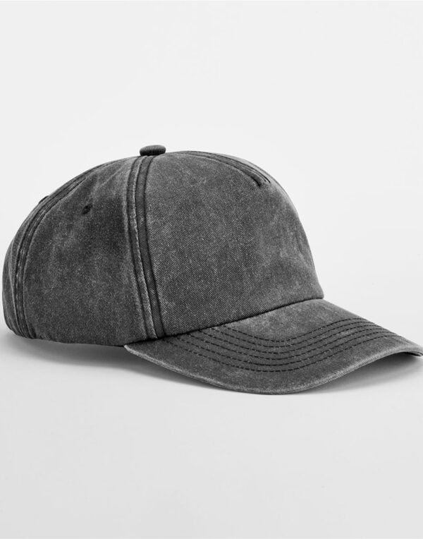 B657 Beechfield  5 Panel Vintage Cap HEADWEAR
