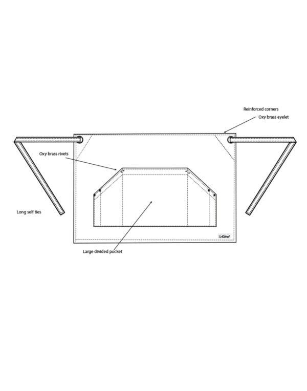 Dennys Le Chef Prep Utility Apron - Hospitality | Xcel UK