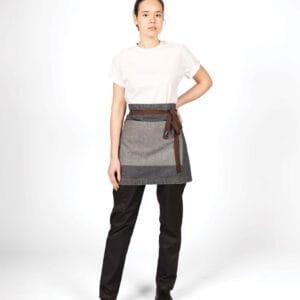 Dennys 100% Cotton Contrast Waist Apron