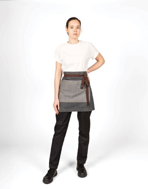 DP103GB Dennys 100% Cotton Contrast Waist Apron Hospitallity