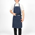 Dennys Canvas Bib Apron With Pocket - Catering | Xcel UK