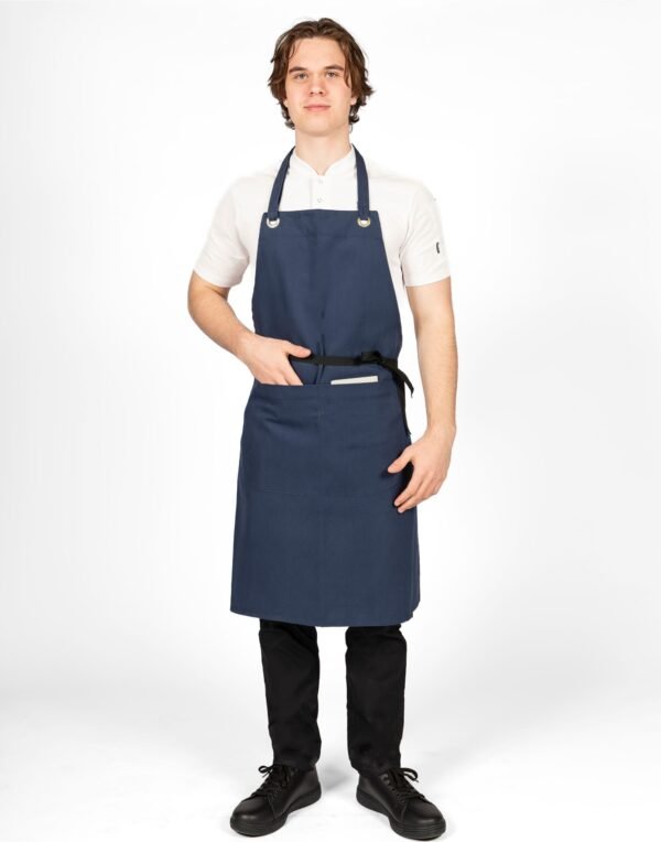 Dennys Canvas Bib Apron With Pocket - Catering | Xcel UK