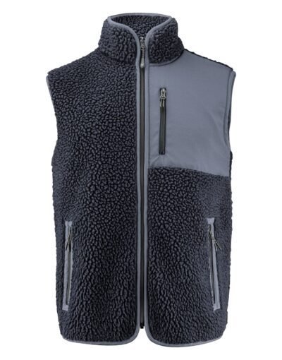 James Harvest Kingsley Sherpa Fleece Vest - Outerwear | Xcel UK