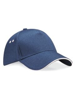 B15C Beechfield  Ultimate 5 Panel Cap Sandwich Peak HEADWEAR