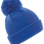 Beechfield Junior Reflective Bobble Beanie HEADWEAR - Beanie Hat | Xcel UK