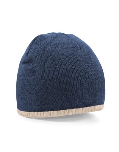 Beechfield Two-Tone Pull On Beanie HEADWEAR - Beanie Hat | Xcel UK