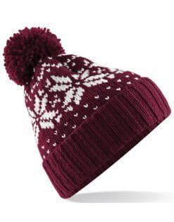 B456 Beechfield  Fair Isle SnowstarÂ® Beanie HEADWEAR