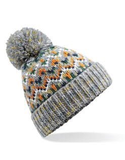 B458 Beechfield  Blizzard Bobble Beanie HEADWEAR
