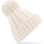 Beechfield Cable Knit Melange Beanie HEADWEAR - Fleece | Xcel UK
