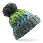Beechfield Corkscrew Pom Pom Beanie HEADWEAR - Beanie Hat | Xcel UK