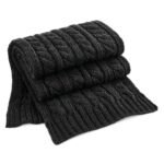 Beechfield Cable Knit Melange Scarf HEADWEAR | Xcel UK