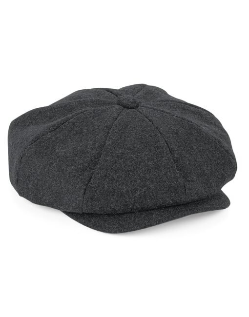 B629 Beechfield  Melton Wool Baker Boy Cap HEADWEAR