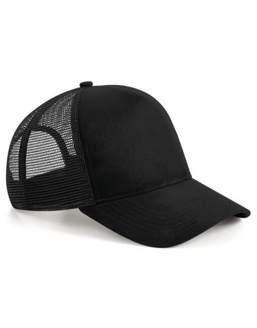 B643 Beechfield  Suede Snapback Trucker HEADWEAR