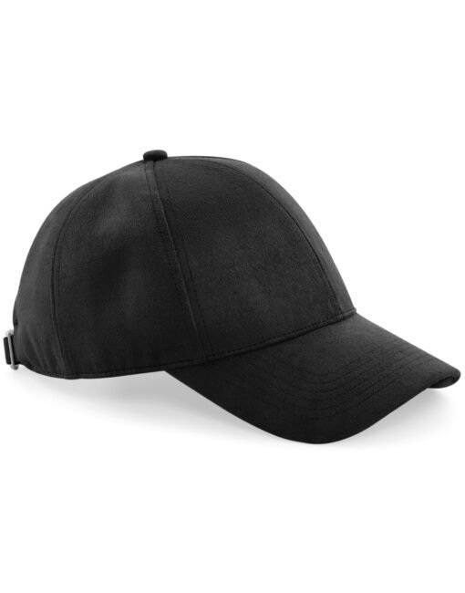 B656 Beechfield  Faux Suede 6 Panel Cap HEADWEAR
