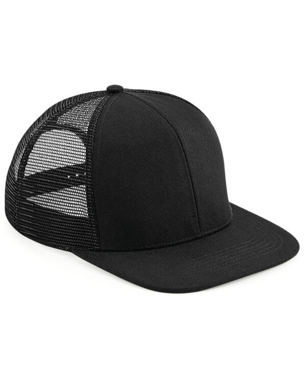 B664 Beechfield  Original Flat Peak 6 Panel Trucker HEADWEAR