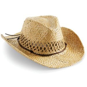 Beechfield Straw Cowboy Hat HEADWEAR
