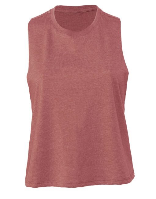 BE6682 Bella Women's Racerback Cropped Tank  T-Shirts